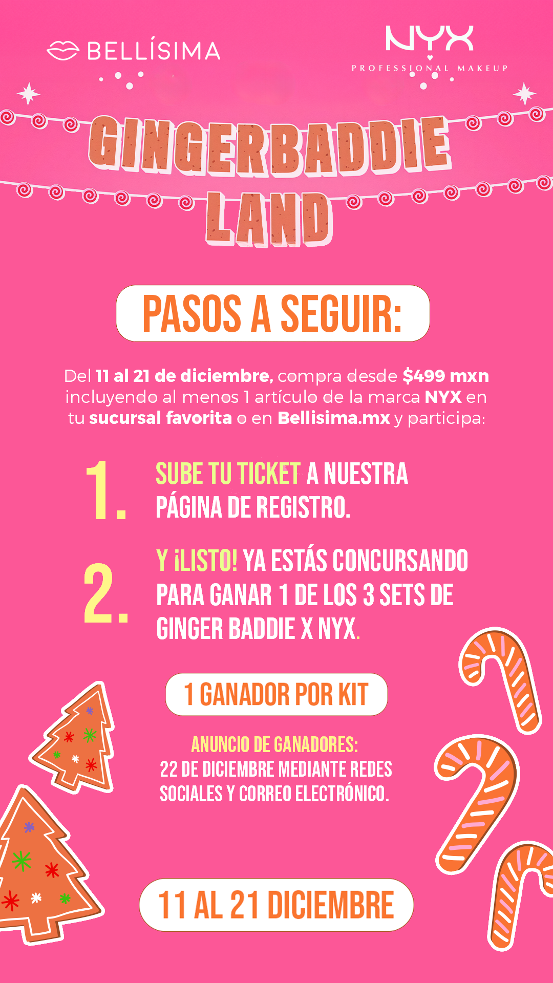 GIVEAWAY GINGERBADDIE LAND NYX - PASOS A SEGUIR