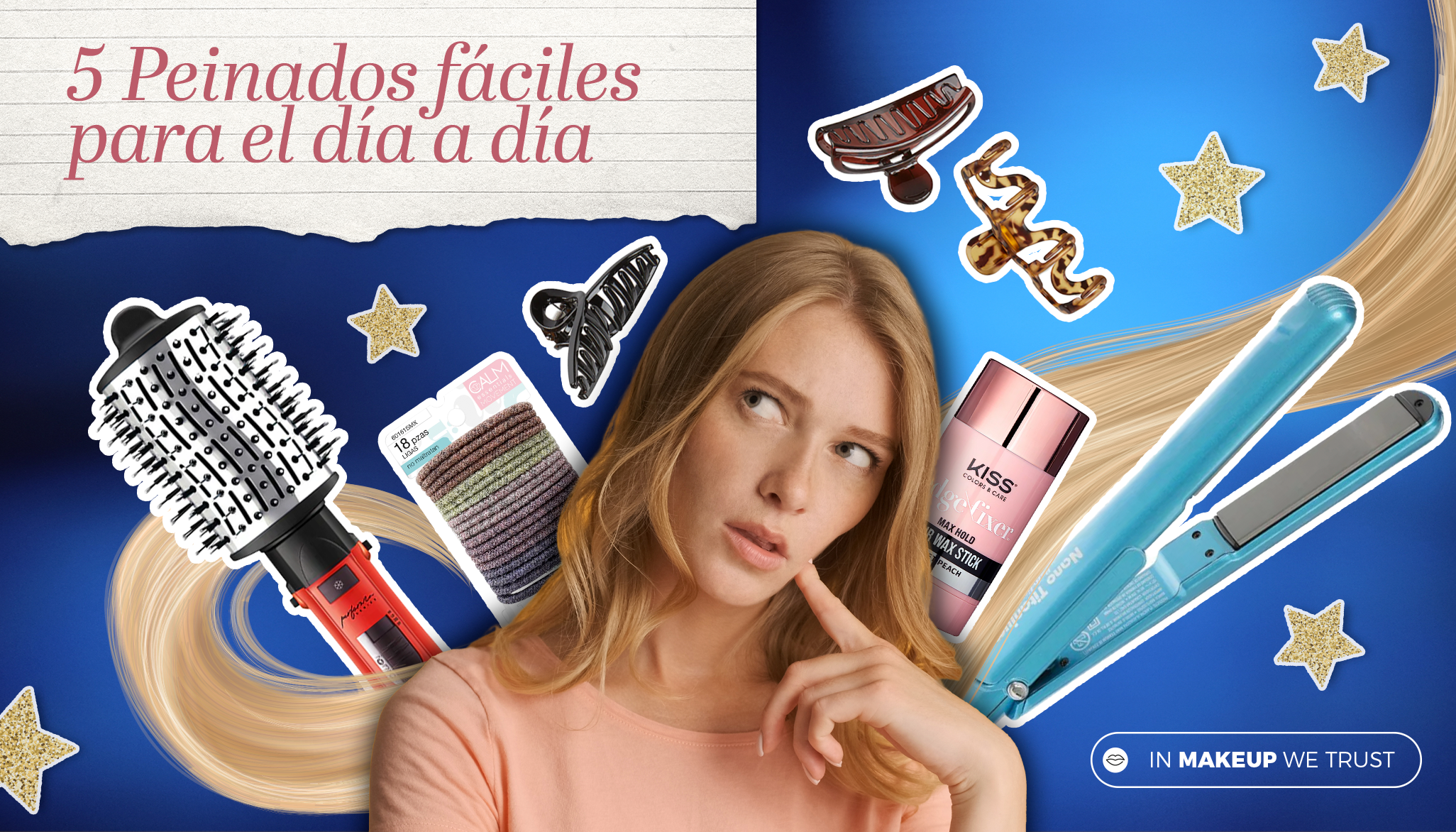 5 Peinados fáciles para el día a día.