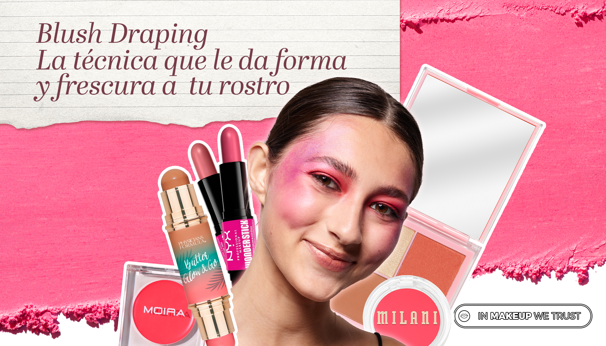 Blush Draping: La técnica que le da forma y frescura a tu rostro